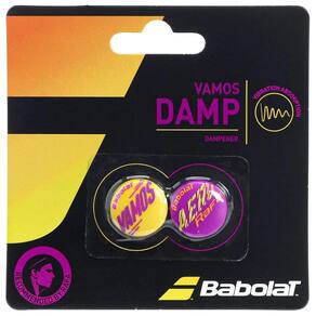 Antivibrador Babolat Vamos Damp com 2 unidades - Amarelo e Roxo