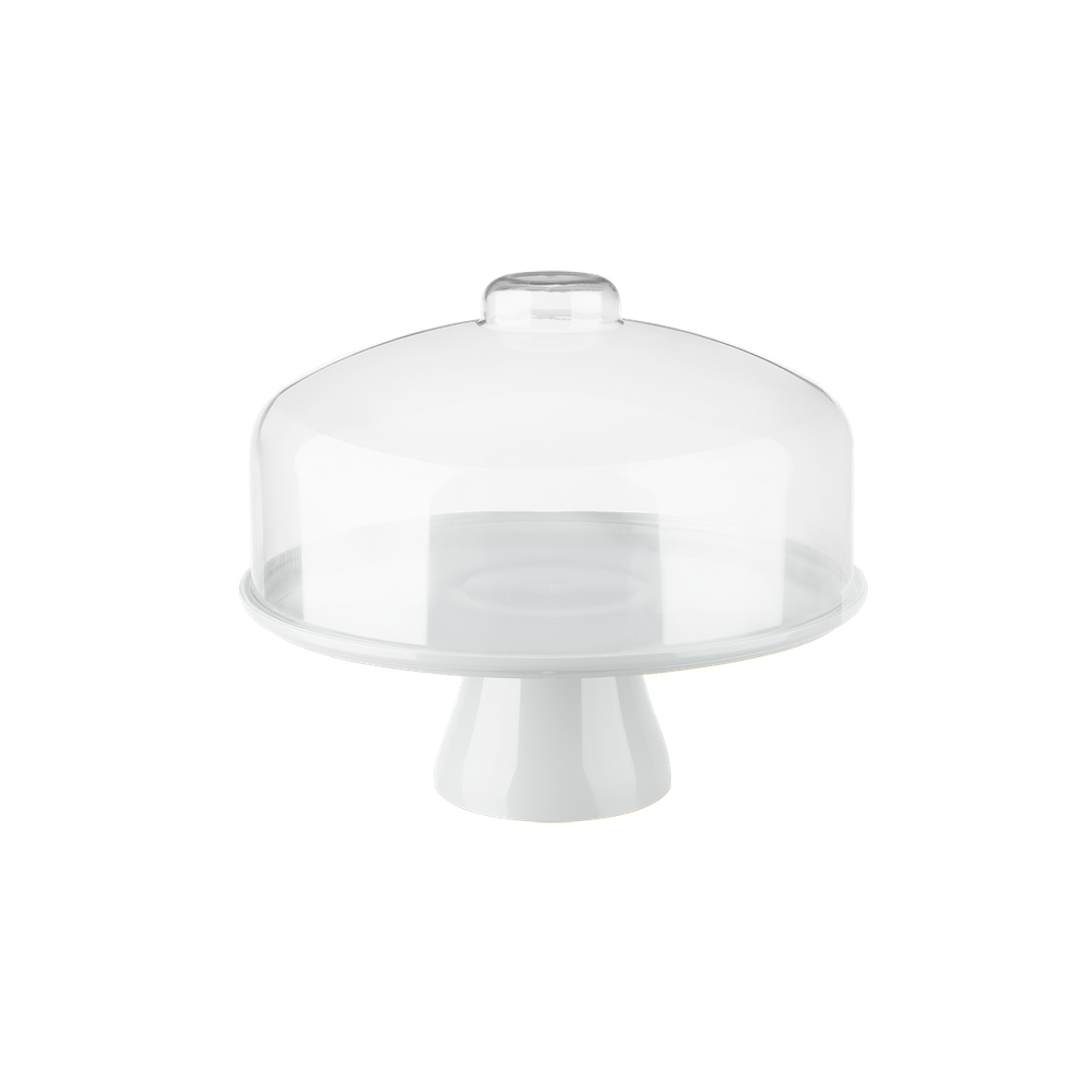 Boleira Com Cúpula Coza Cake Grande Ø 32 cm Branco