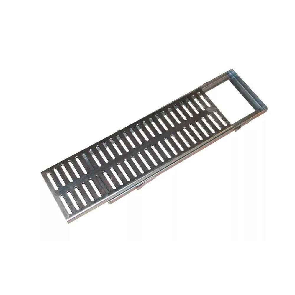 Ralo Grelha e Castilho de Aço Galvanizado Chapa 2mm 15x50cm