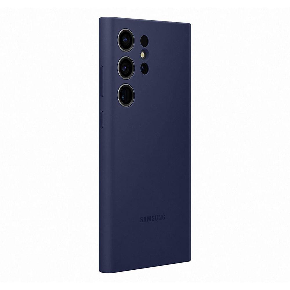 Capa Silicone Galaxy S23 Ultra Azul Marinho