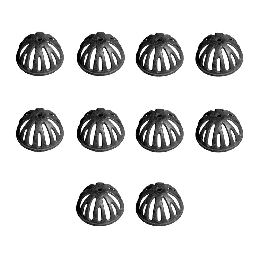 Kit 10 Ralos Semi Esférico Tipo Abacaxi 75mm 3 Pol Diâmetro