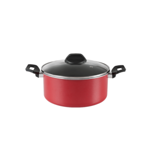 Caçarola Com Tampa Brinox Garlic Antiaderente 3,4 Litros Ø 22 cm Vermelho Brinox