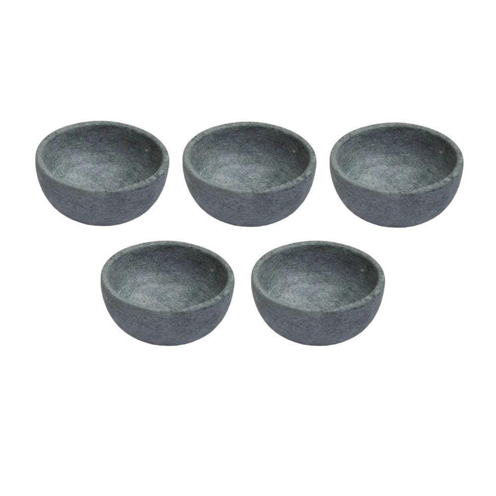 Kit 5 Cumbuca Pedra Sabão Tigela Bowl Para Caldo Sopa 150ml