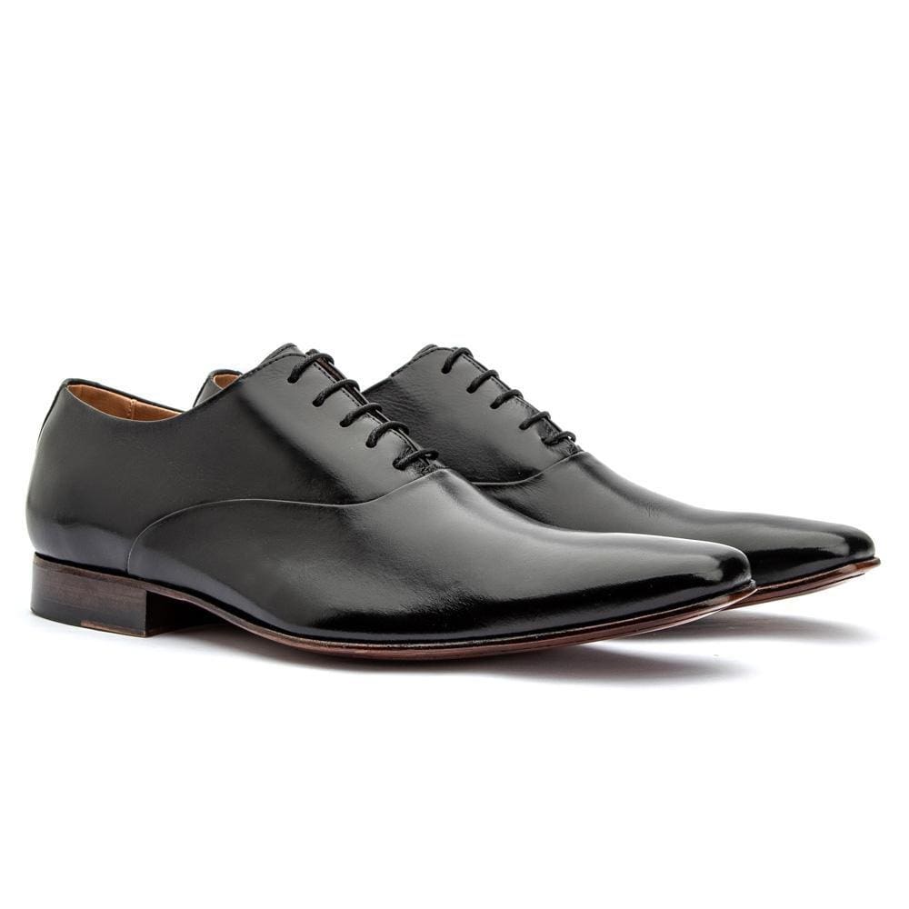 Sapato Social Masculino Couro Cadarço Italiano Elegante