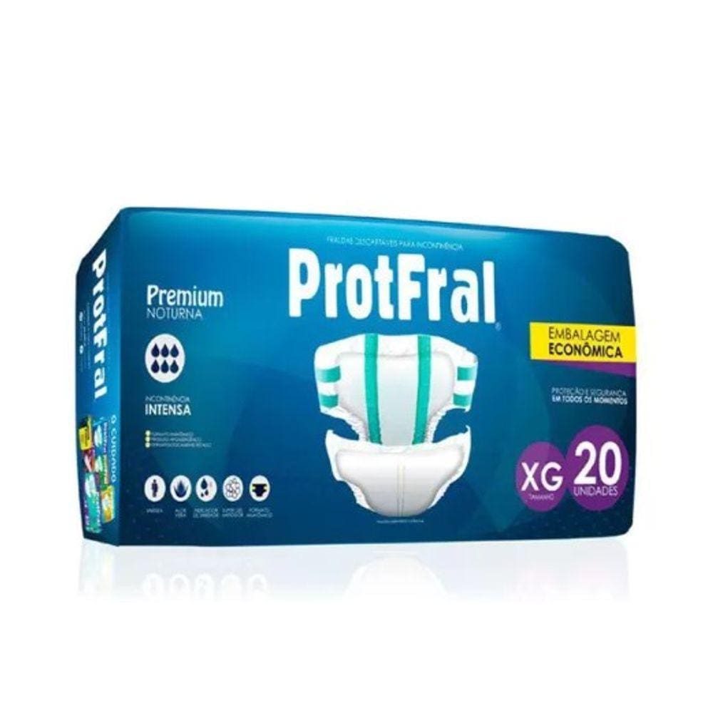 Fralda Geriatrica Protfral Noturna Xg C/20