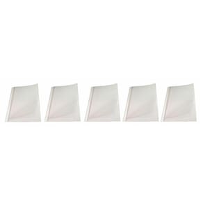 Kit 5 Capas Encadernação Térmica Até 300 Folhas A4 Branca