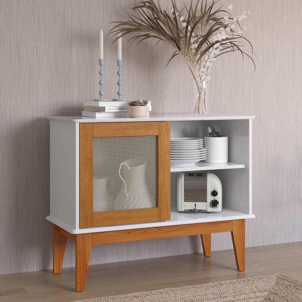 Buffet 1 Porta Denver Tebarrot Branco/Mad