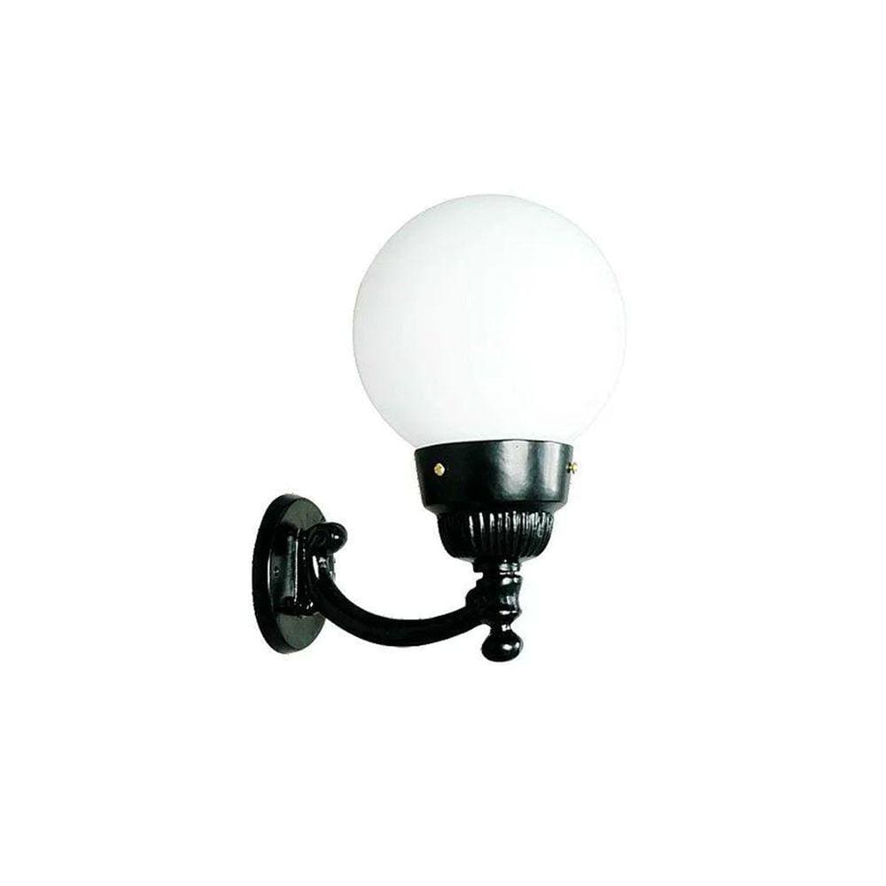 Luminária Globo Pequena 2 com Braço Externa/interna Alumínio 31cm