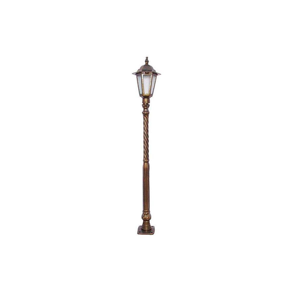 Poste Amazonas Para Jardim De Alumínio 01 Luminária 1,14m