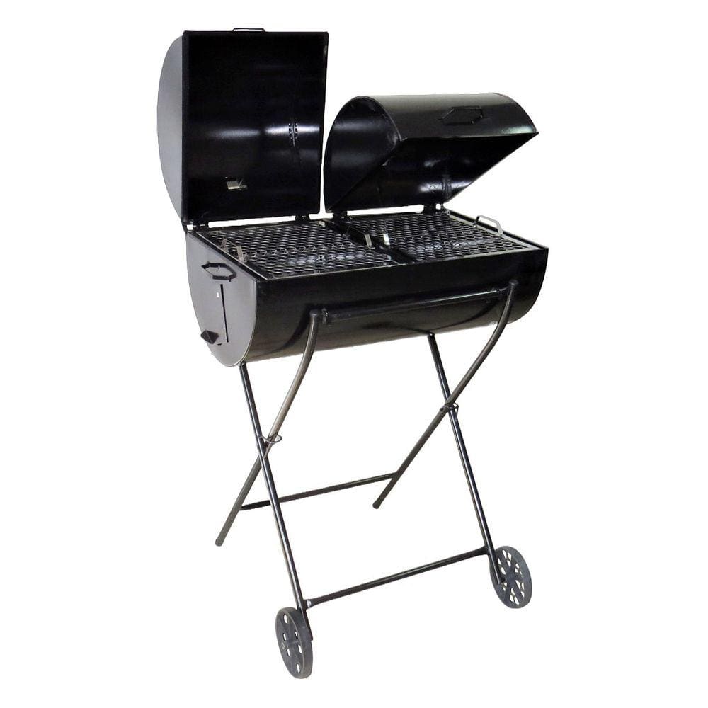 Churrasqueira Brasão Dupla 100L Grelha Carrinho 100x70x40cm