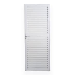 Porta de Alumínio Laminada 210x80cm com Batente 3,23cm Soft Plus MGM Branco