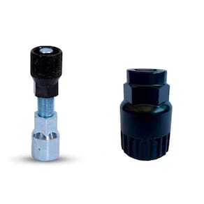 Kit Extrator Chave Sacador de Pedivela Ponta Quadrada Movimento Central Selado Bicicleta Mtb Rava