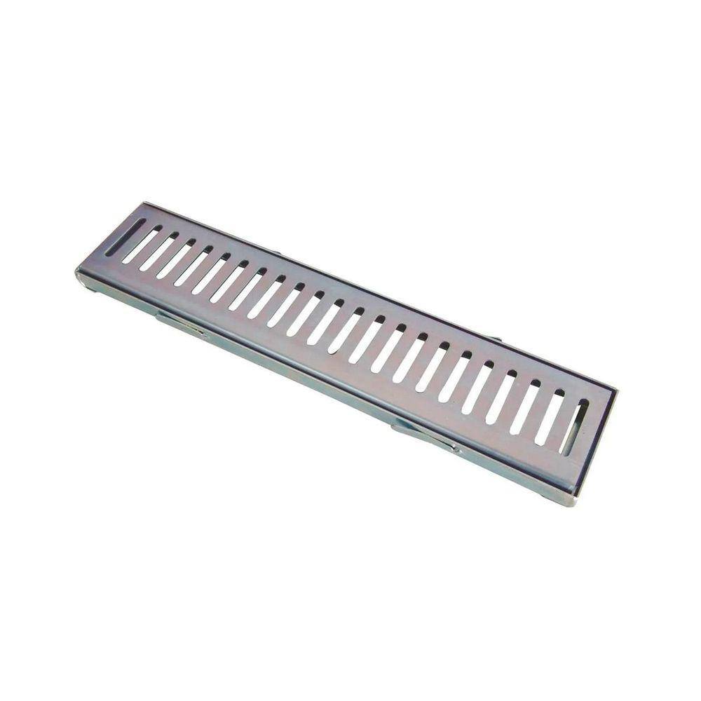 Ralo Grelha e Castilho de Aço Galvanizado Chapa 2mm 10x50cm