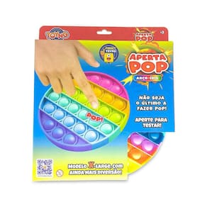 Pop It Fidget Toys Brinquedo Anti Stress Sensorial Rainbow