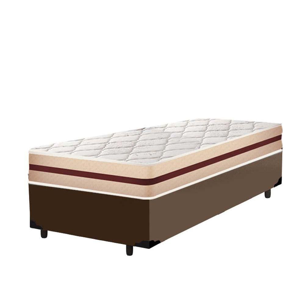 Cama Box Solteiro King + Colchão De Molas Ensacadas - Anjos - Classic Mola Ensacada - 96x203x61cm
