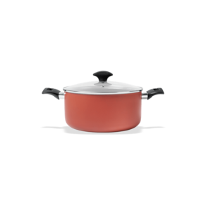 Caçarola Com Tampa Brinox Masala Antiaderente 3,7 Litros Ø 22 cm Terracota