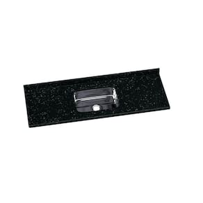 Pia de Cozinha em Mármore Sintético com Cuba em Aço Inox 120cmx55cm AJ Rorato Preto