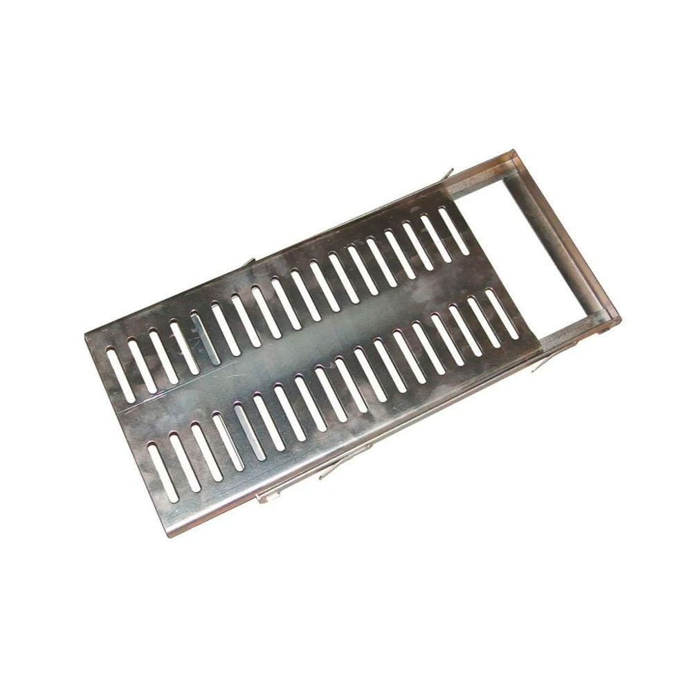 Ralo Grelha e Castilho de Aço Galvanizado Chapa 2mm 20x100cm