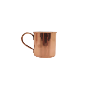 Caneca Lisa com Borda Moscow Mule Drink Cobre e Alça 350ml