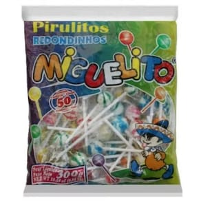 Pirulito Psicodélico Bolinha C/50 Unids - 300g Miguelito