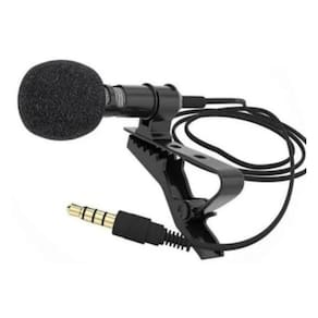 Microfone De Lapela Com Entrada P2 Grave Audio Menor Ruido