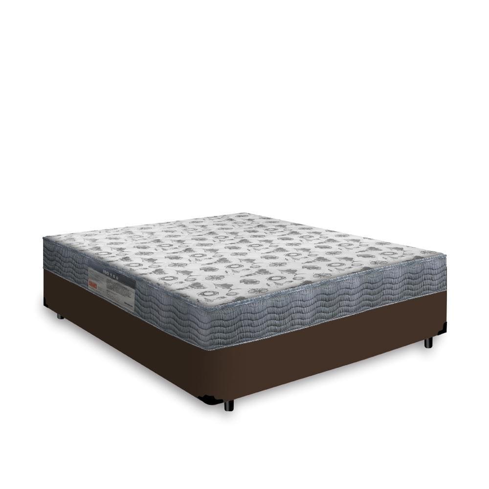 Cama Box Viúva + Colchão De Espuma D33 - Ortobom - ISO 100 128x188x53cm