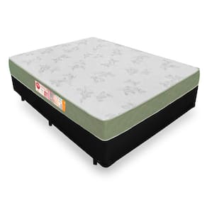 Cama Box Casal + Colchão De Espuma D33 - Castor - Sleep Max 138x188x53cm
