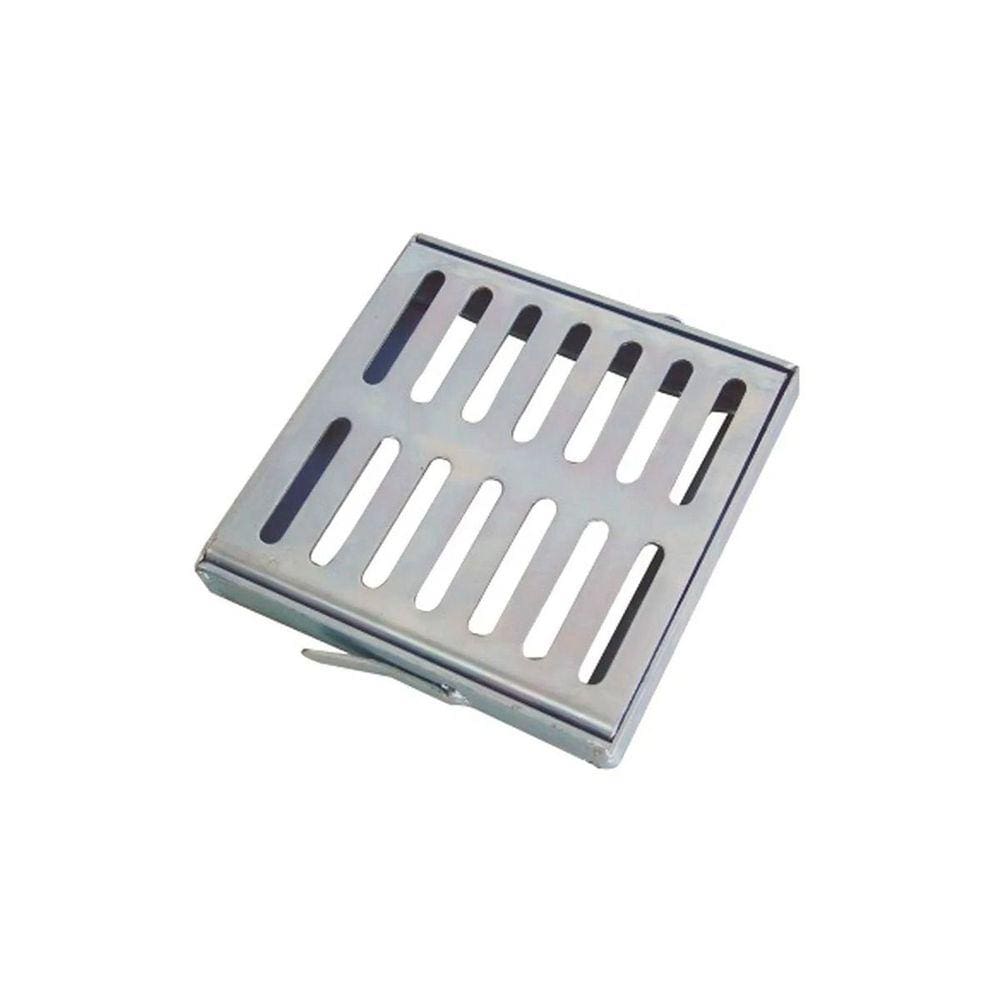 Ralo Grelha e Castilho de Aço Galvanizado Chapa 2mm 15x15cm