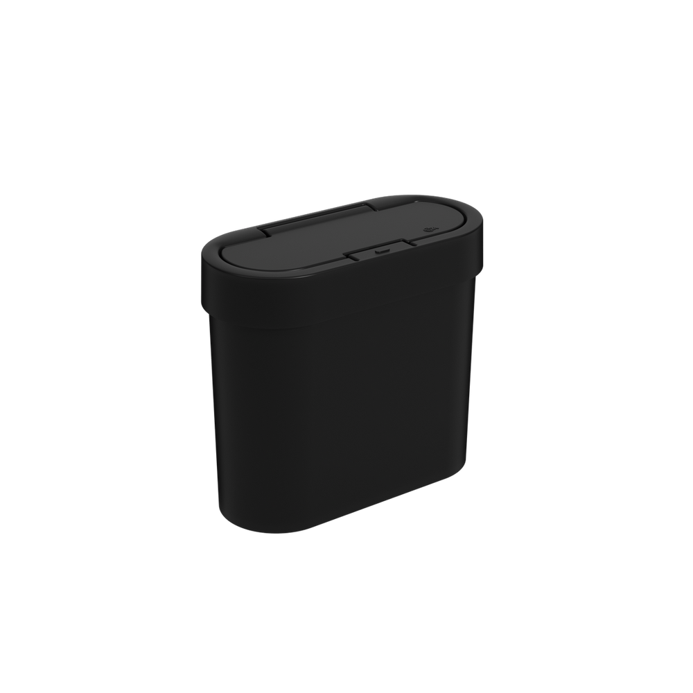 Lixeira Coza Flat 2,8 Litros Preto