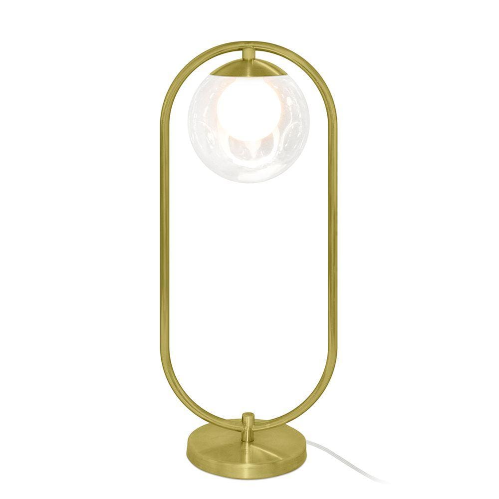 Luminaria de Mesa de Luxo TOUCH Moderna Aro Harmony Dourado