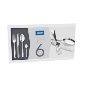 Faqueiro 24 Peças Brinox Bellagio Aço Inox
