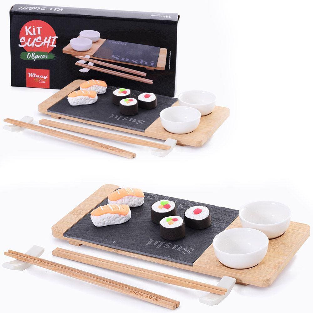 Jogo 6 peças para Sushi em Bambu – Dynasty