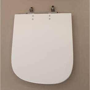 Assento De Poliester Piano Branco Para Bacia Deca