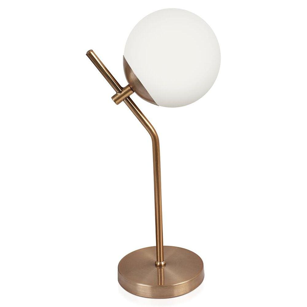Luminária De Mesa TOUCH Aro Jabuticaba Globo Orby New Cobre