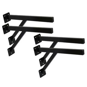 Kit 4 Suportes Parafusar Bancada Pia Pedra Mármore 40x20cm