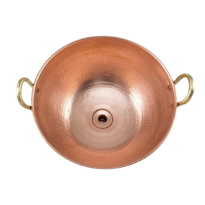 Cuba De Apoio Cobre Puro Com Alças De Bronze E Válvula 3L