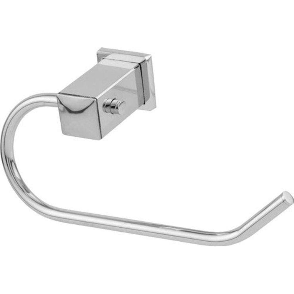 Porta Toalha Rosto Rainha Semi Luxo Square Inox Preto