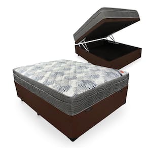 Cama Box Com Baú Viúva + Colchão De Molas Ensacadas - Ortobom - ISO SuperPocket - 128x188x67cm