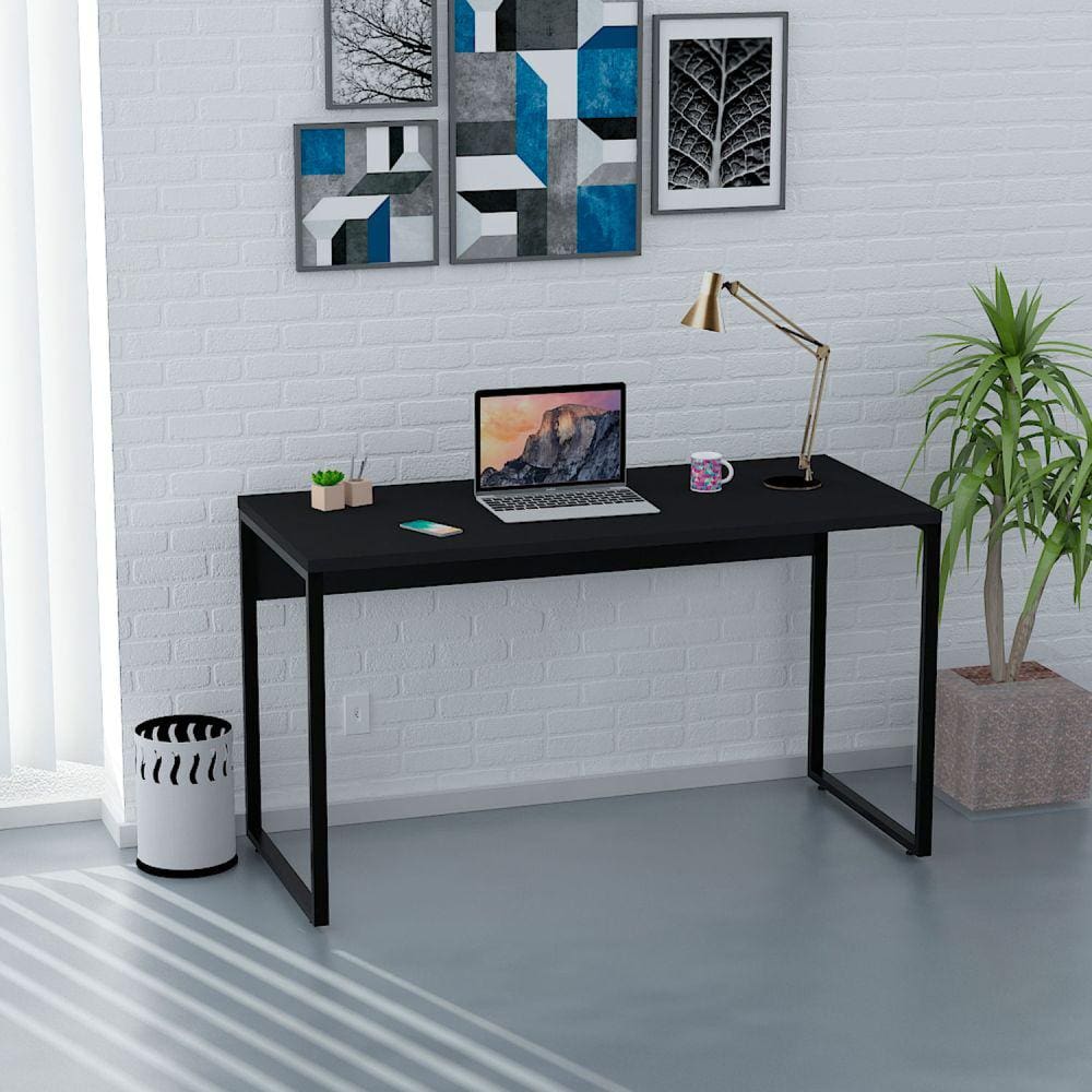 Mesa De Escritório Computador Industrial 1,35m Netmobil