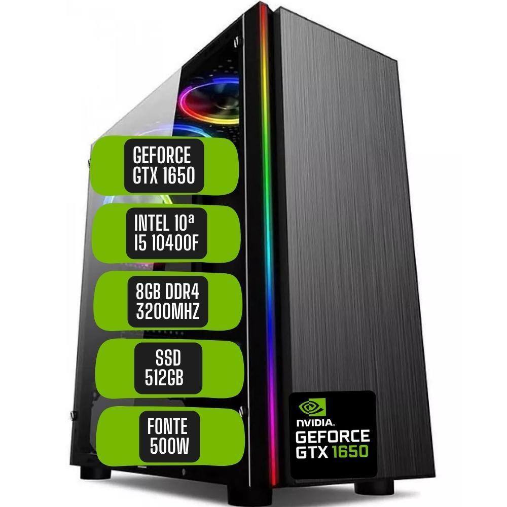 PC Pichau Gamer Udyat II, intel i5-10400F, GeForce GTX 1650 4GB