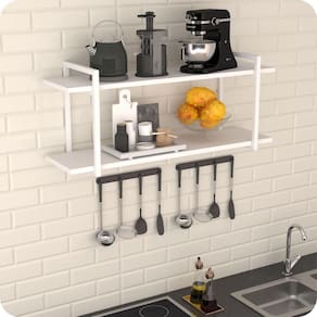 Prateleira Estilo Industrial Cozinha de Parede GND BB 60cm
