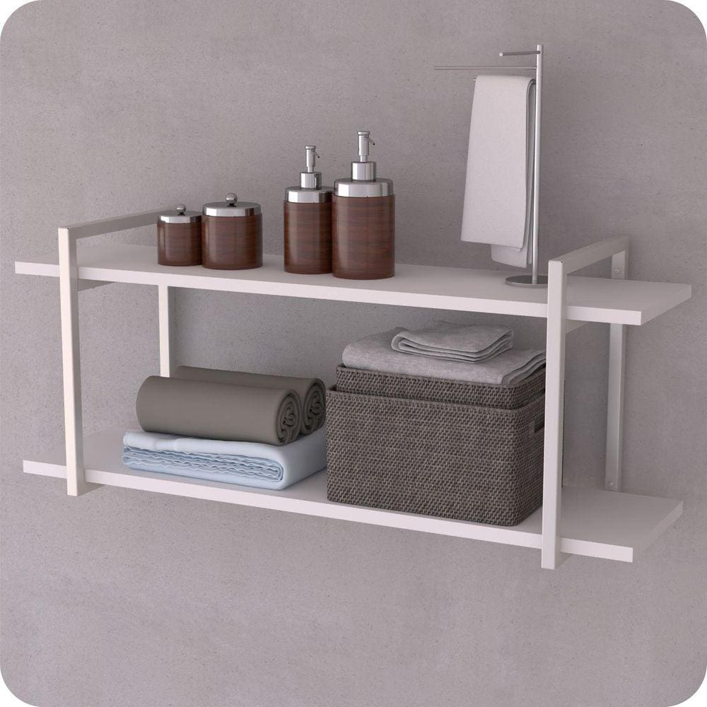 Prateleira Estilo Industrial Banheiro Parede GND BB 120cm