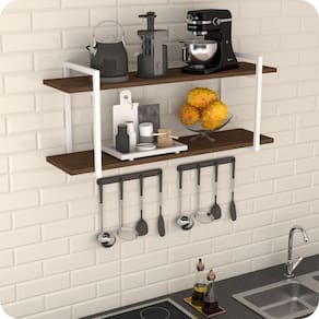 Prateleira Estilo Industrial Cozinha de Parede GND BM 100cm