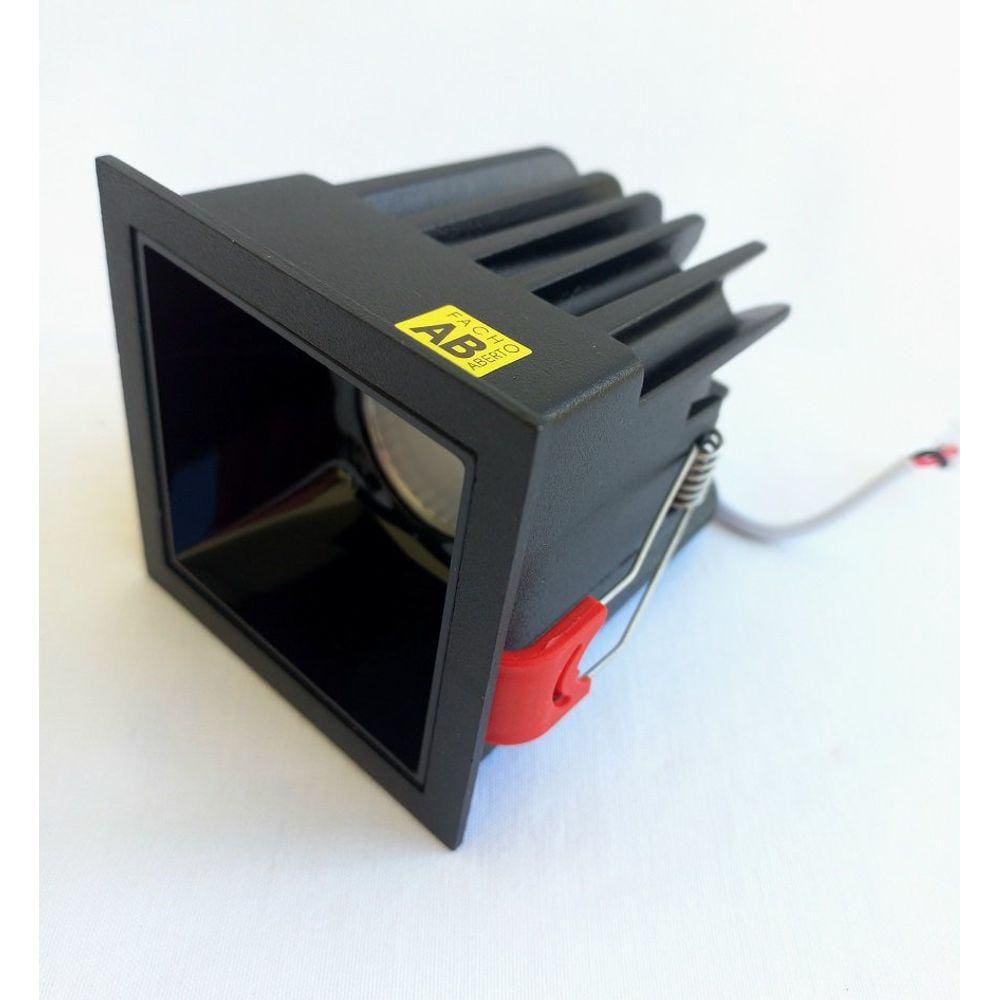 Spot Picco Led 8W 2700K 600Lm 36° Preto