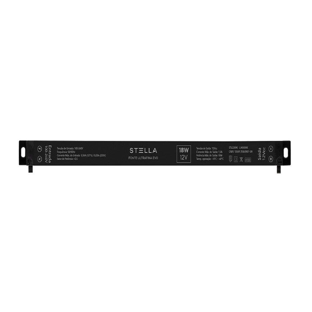 Fonte Para Fita Led Ultrafina Evo 12v 18w