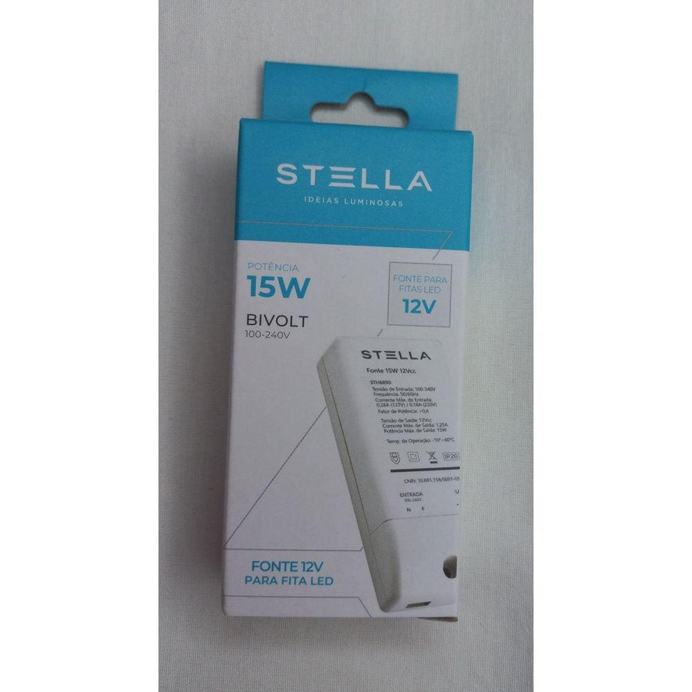Fonte 12V 15W Para Fita de Led
