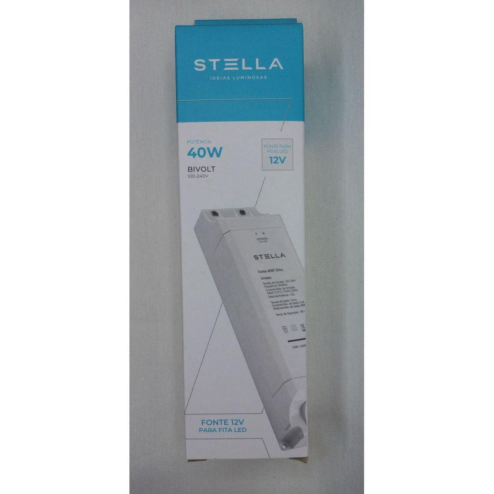 Fonte 12V 40W Para Fita De Led