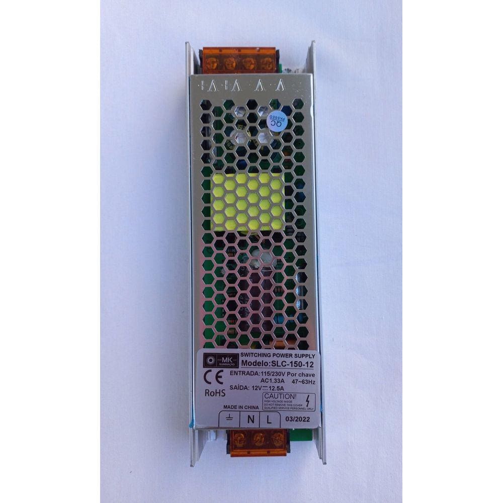 Fonte Chaveada Slim 12V 150W 12A Para Fita Led
