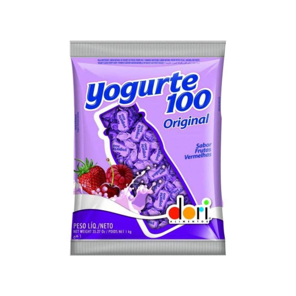 Bala Yogurte 100 Frutas Veremelhas Dori 600g