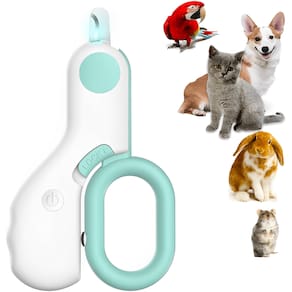 Cortador de Unha Pet Para Gatos Cachorros Aves Com LED